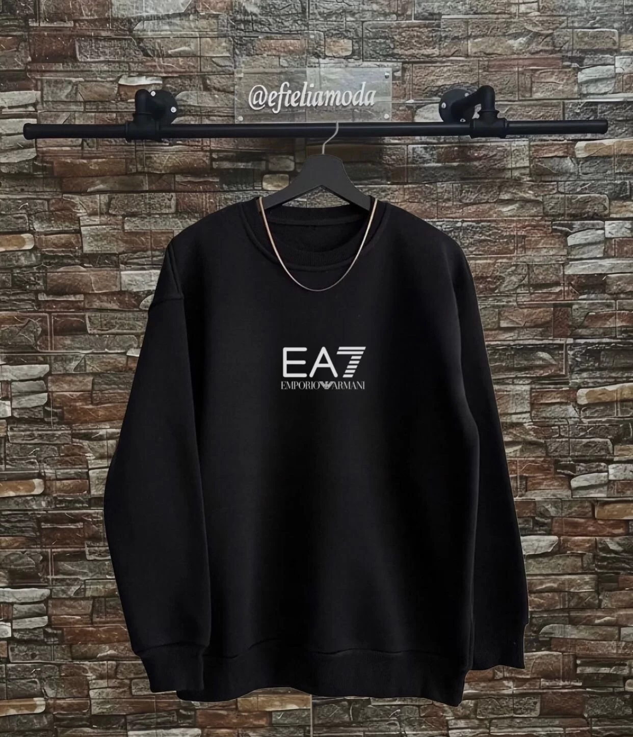 EA7 SİYAH SWEATSHİRT 